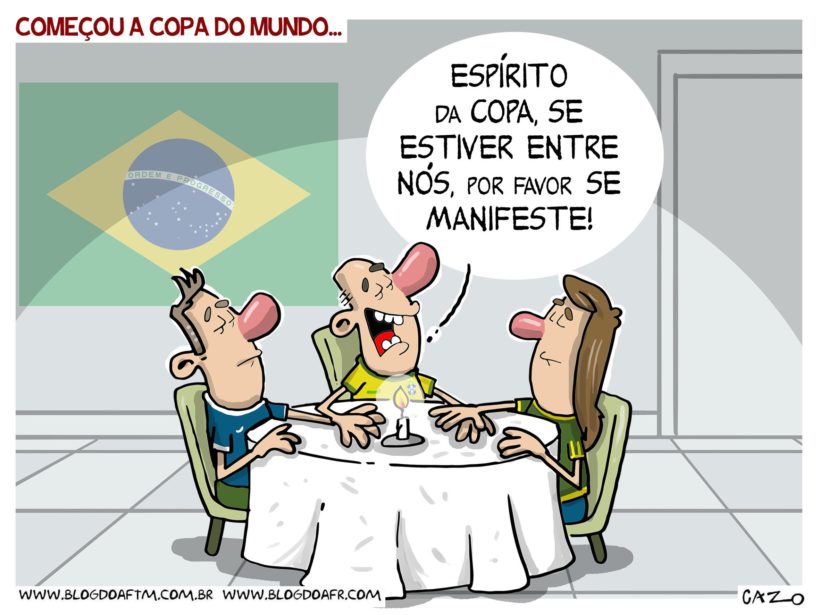 Charge Começou a Copa do Mundo Blog do AFTM