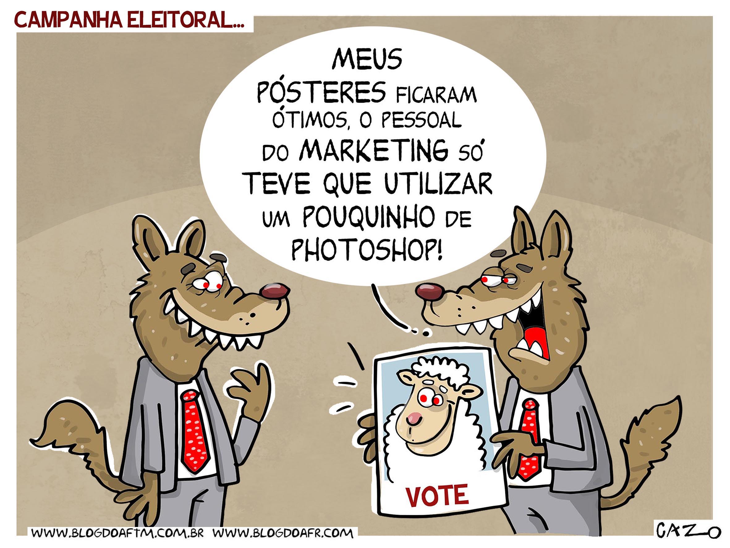 Charge em homenagem aos resultados positivos da campanha de