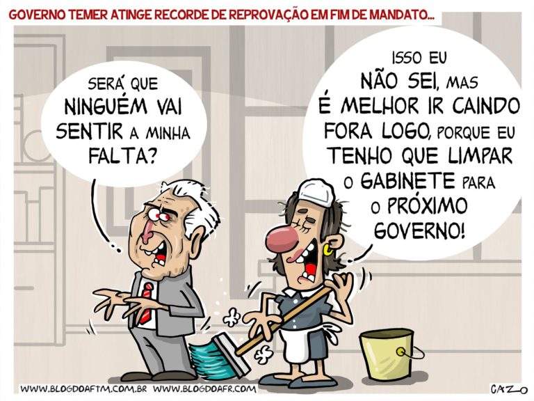 Charge Governo Temer X Popularidade Blog Do Aftm