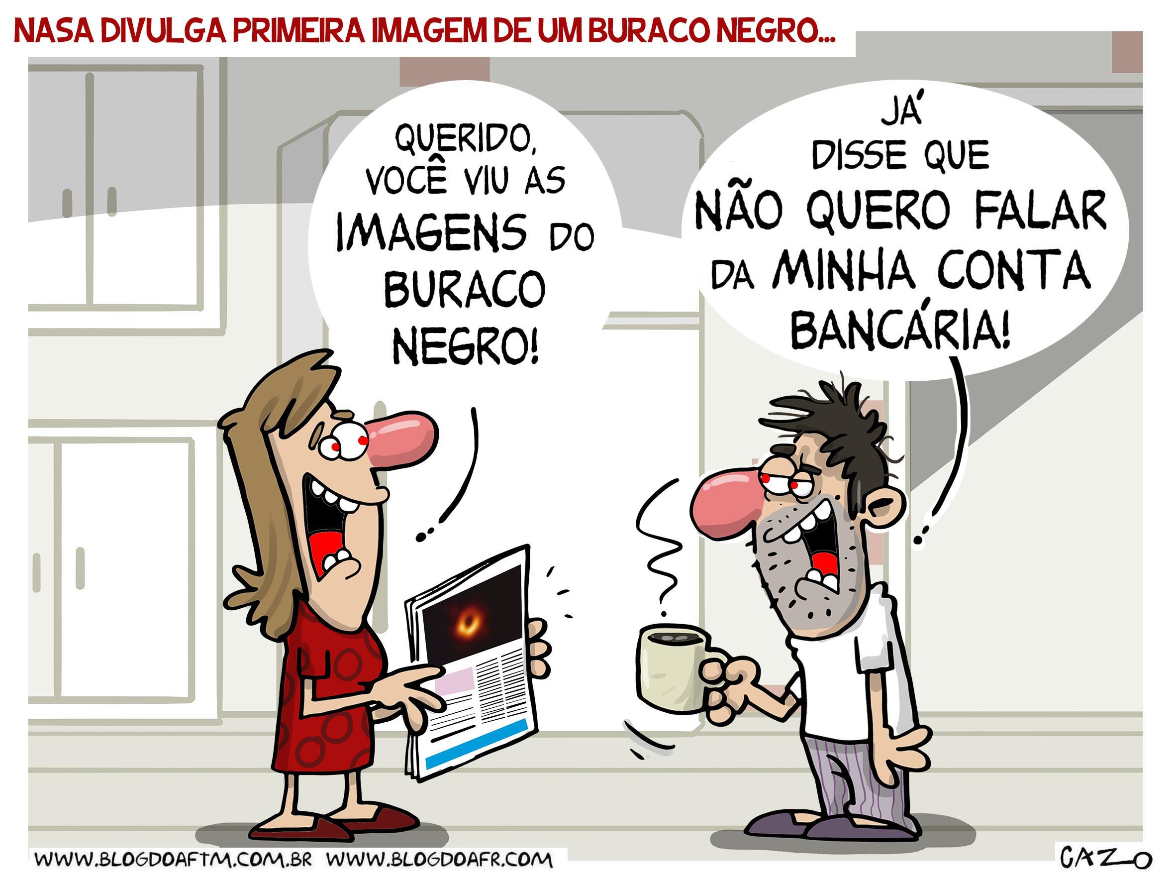 Charge Nasa Divulga Primeira Imagem De Um Buraco Negro Blog Do AFTM