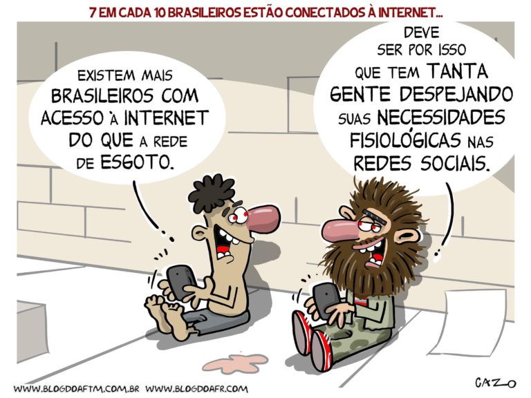 Charge 7 Em Cada 10 Brasileiros Estão Conectados à Internet Blog