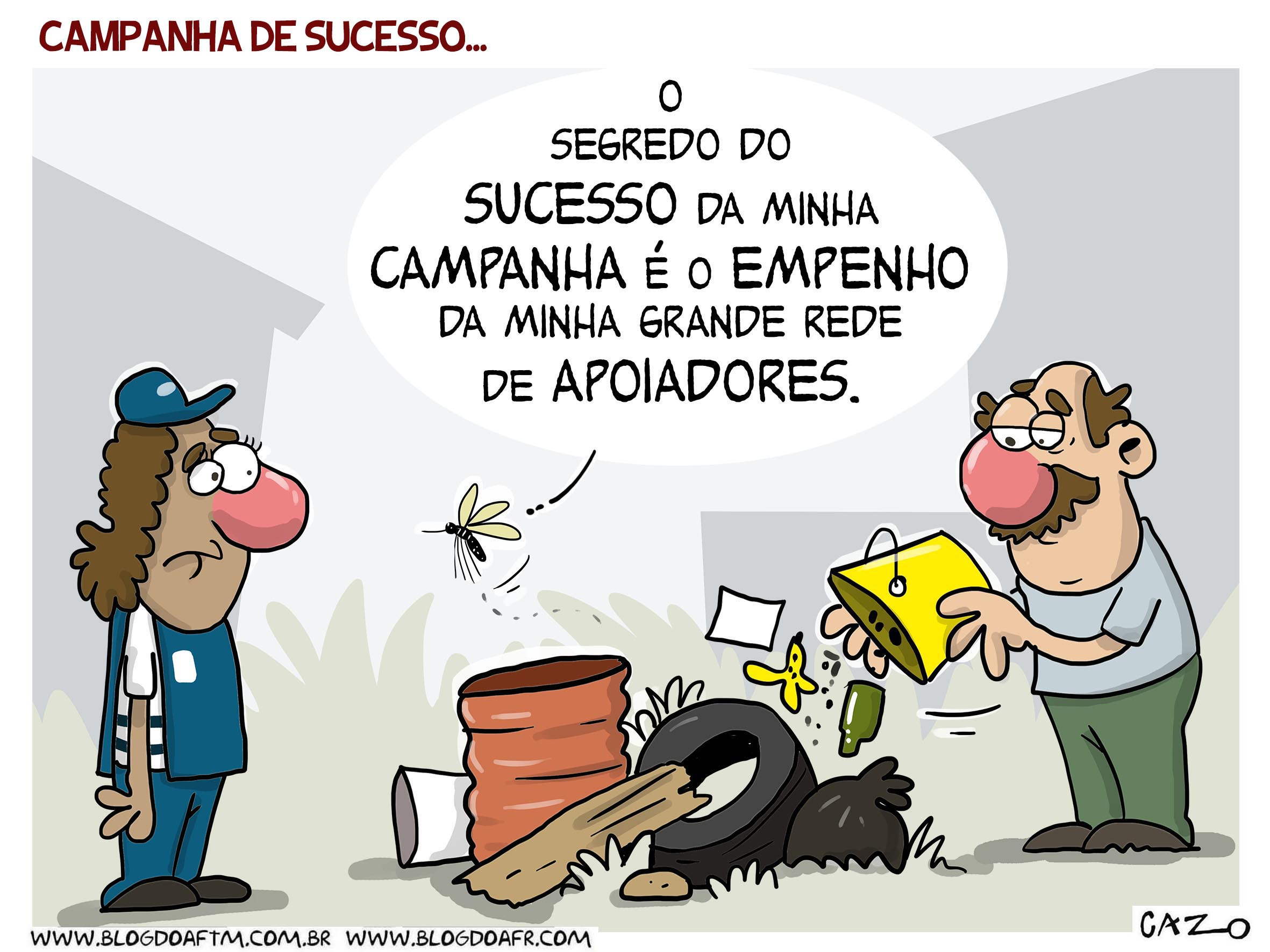 Charge em homenagem aos resultados positivos da campanha de